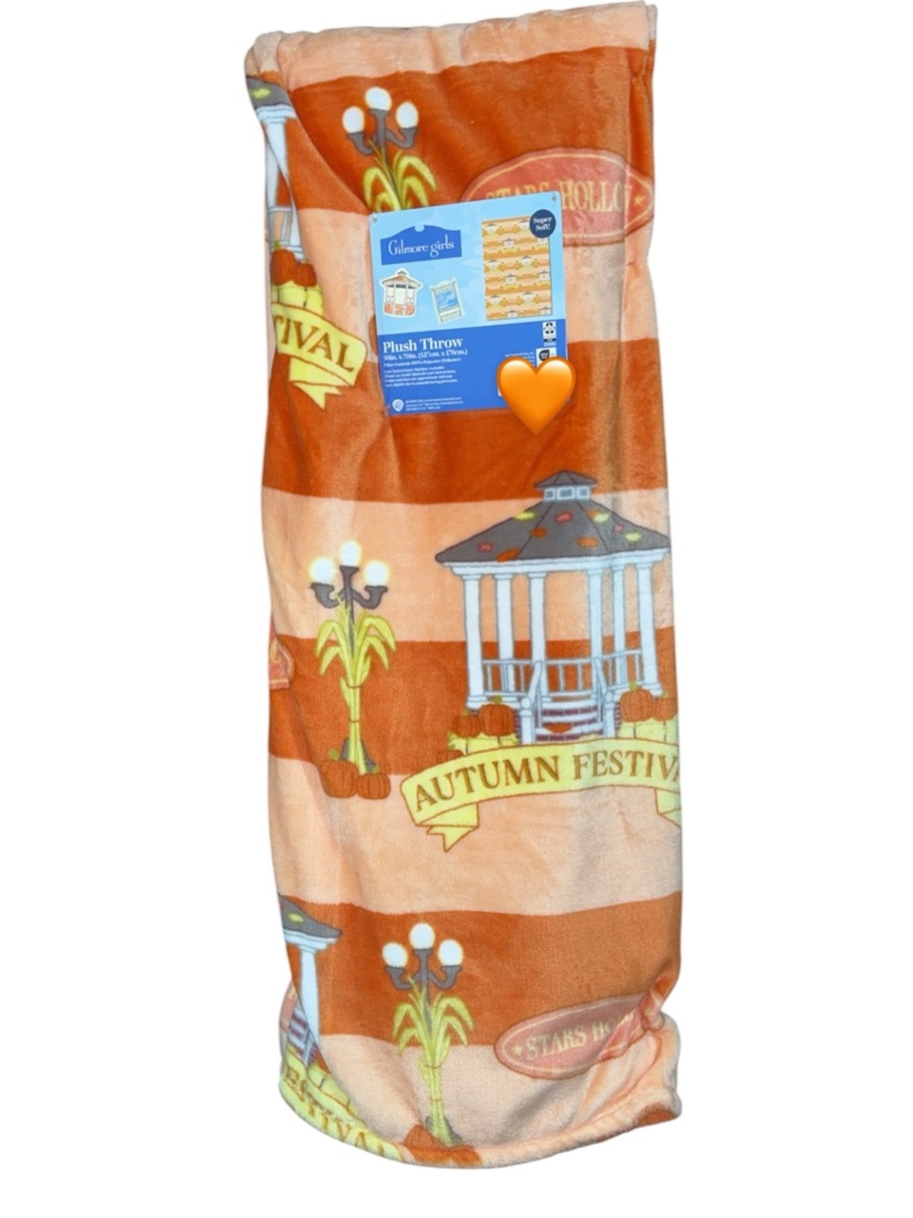 Gilmore girls Autumn Festival Plush Throw Blanket - Orange